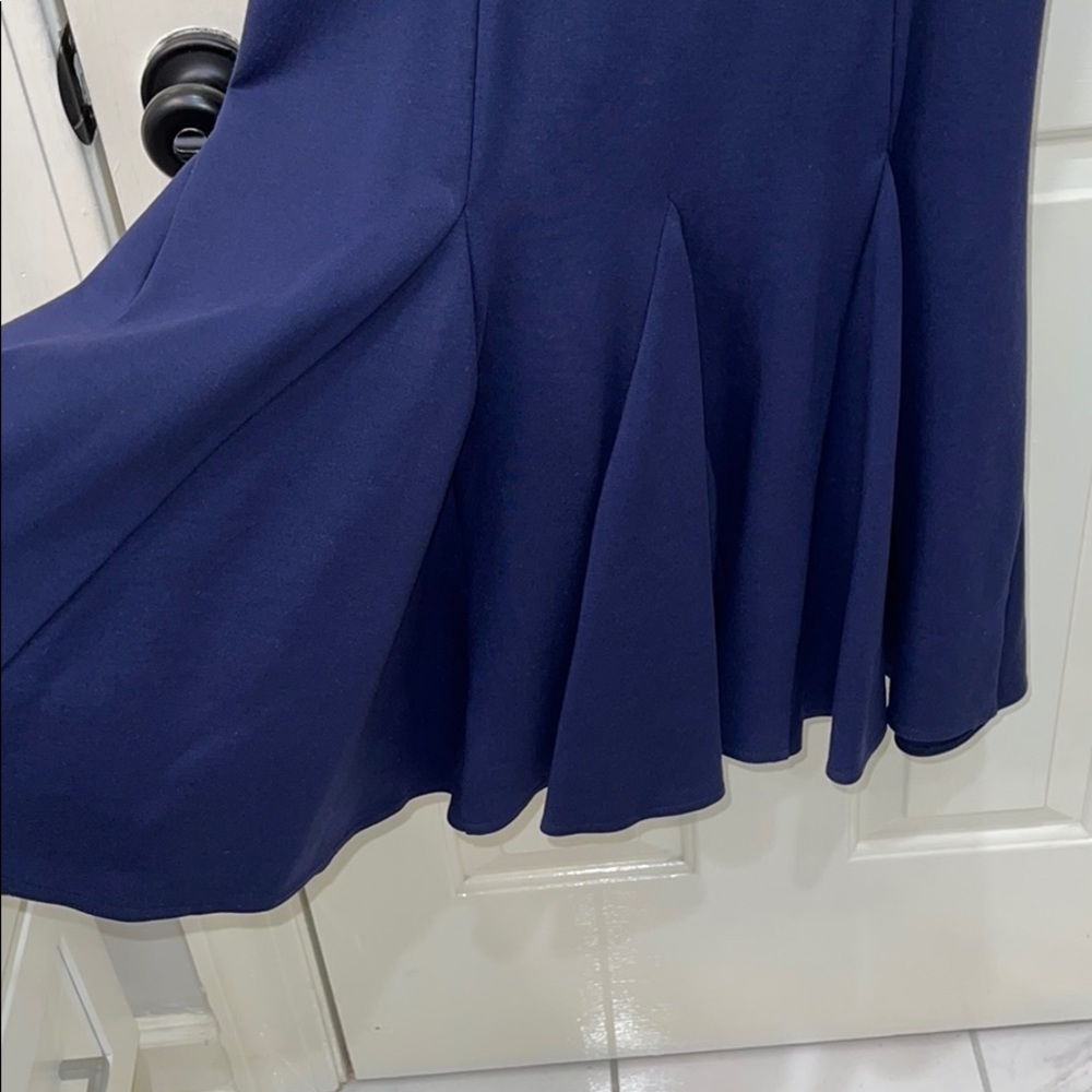 HALSTON HERITAGE Navy Stretch Ponte Dress EUC! - Picture 6 of 11